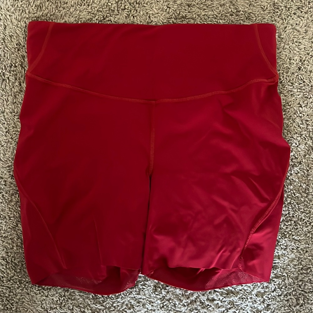lululemon athletica Red Bike Shorts